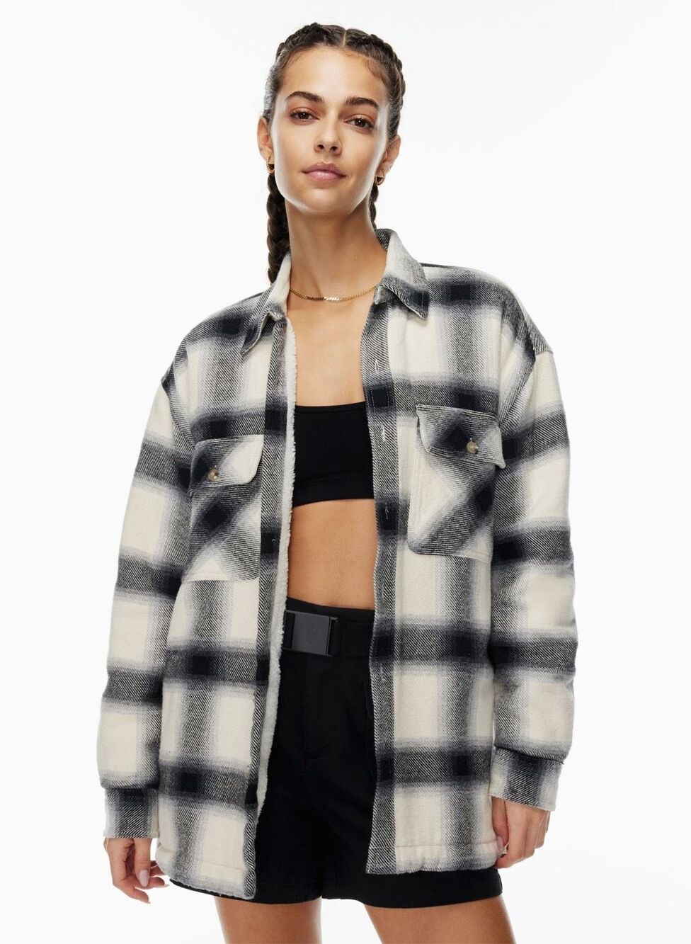 Aritzia TNA Prospect Shirt Jacket Size 2